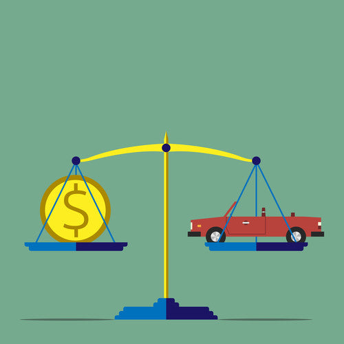 image of car and money on scale
